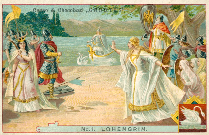 Jelenet Richard Wagner Lohengrin című operájából (chromolitho) alkotó: French School