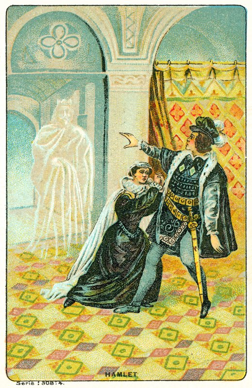 Jelenet Shakespeare Hamletéből (chromolitho) alkotó: French School