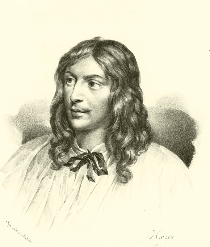 Sebastien Bourdon, portré (metszet) alkotó: French School