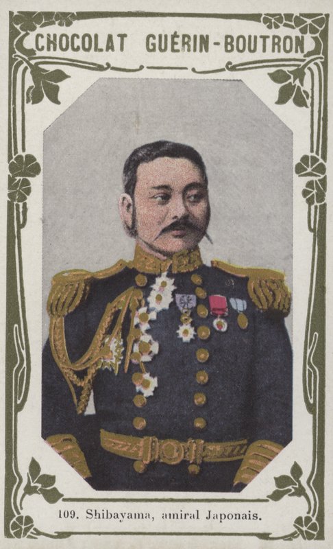 Shibayama, japán admirális (színes fotó) alkotó: French School