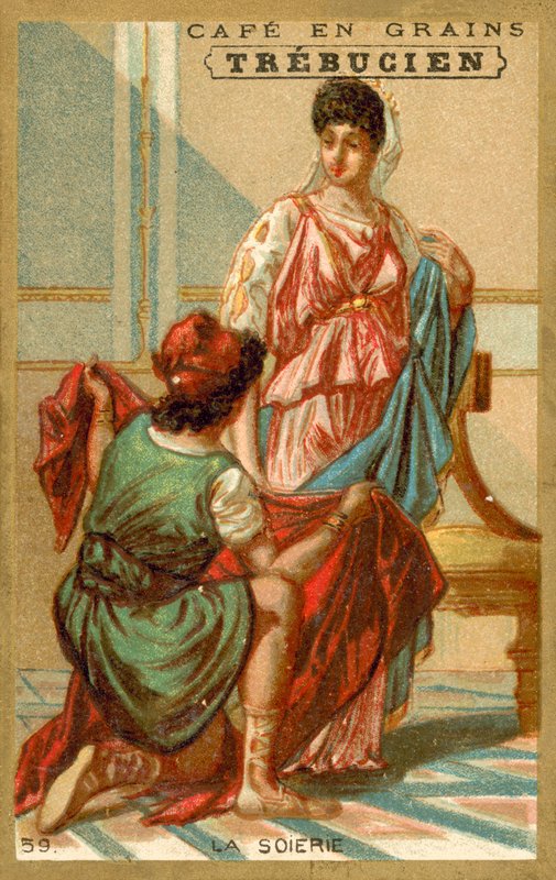 Selyem (chromolitho) alkotó: French School