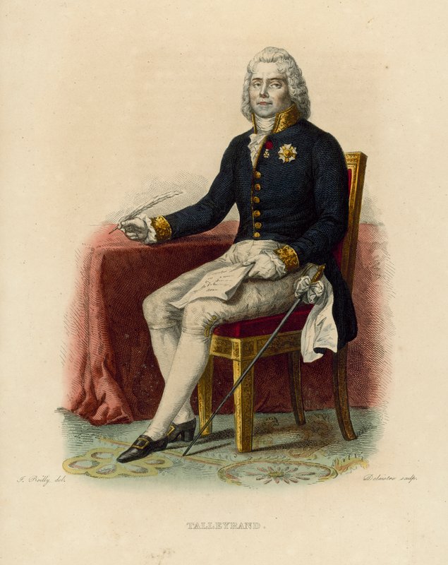 Talleyrand (színes metszet) alkotó: French School