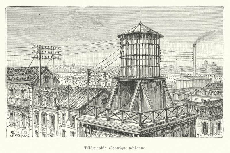 légi elektromos távirat alkotó: French School