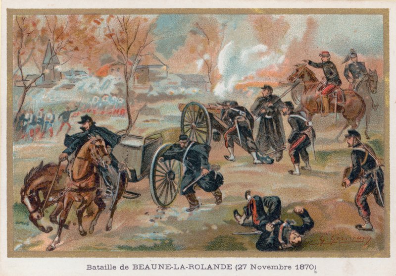 A Beaune-La-Rolande-i csata alkotó: French School