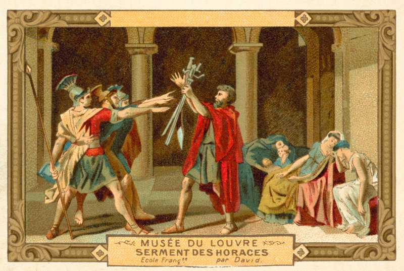 A horatii eskü (chromolitho) alkotó: French School