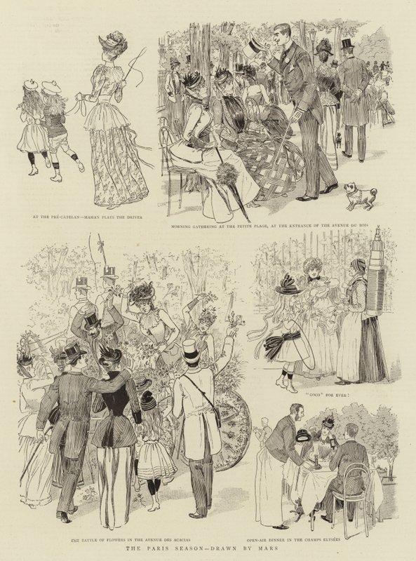 Párizsi szezon (litho) alkotó: French School