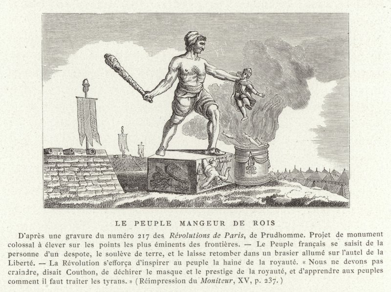 A nép, a királyok falója alkotó: French School
