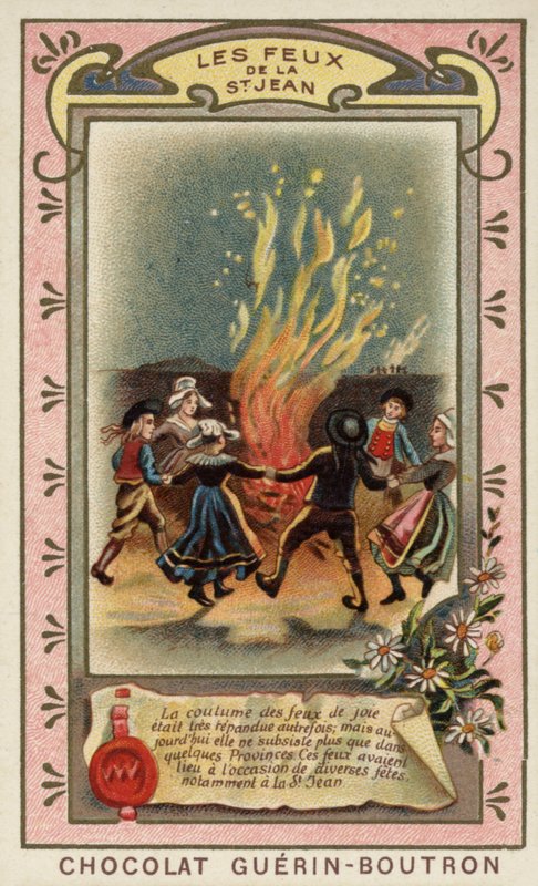 Szent János tüzei (chromolitho) alkotó: French School