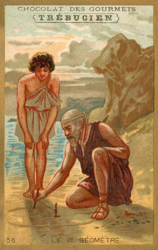 Az első geometria (chromolitho) alkotó: French School