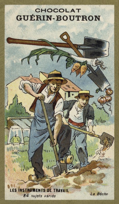 Az ásót alkotó: French School
