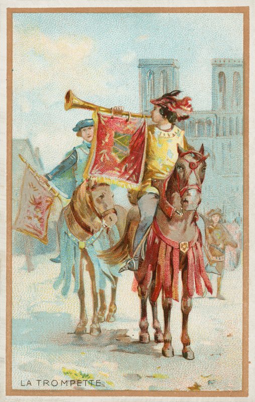 A trombita (chromolitho) alkotó: French School
