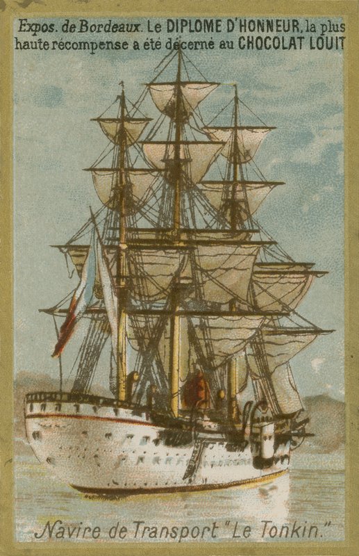 Le Tonkin szállítóhajó alkotó: French School