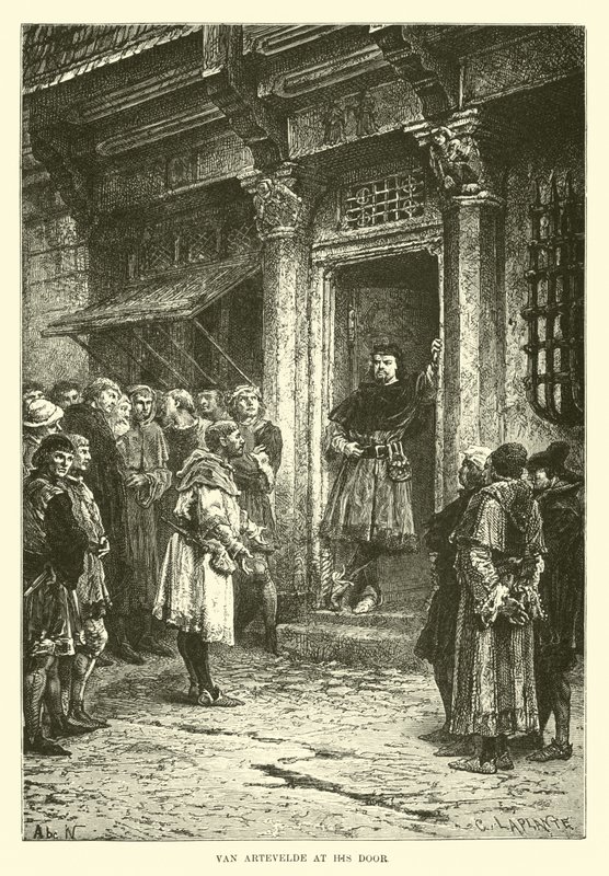 Van Artevelde az ajtóban alkotó: French School