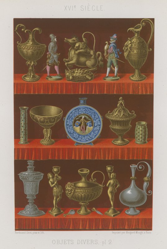 századi különféle tárgyak alkotó: French School