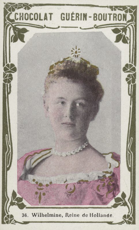 Wilhelmine, Reine de Hollande (színes fotó) alkotó: French School