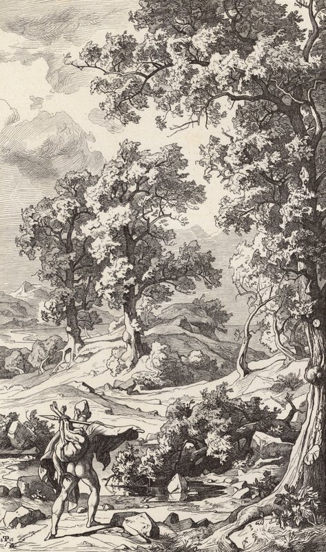 Circe szigete (metszet) alkotó: Friedrich the Elder Preller