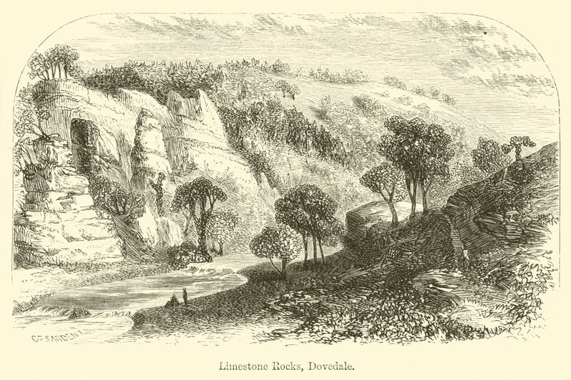 Limestone Rocks, Dovedale alkotó: G. F. Sargent