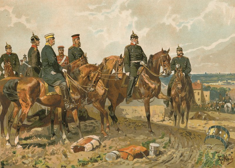I. Vilmos német császár és munkatársai alkotó: Georg Koch
