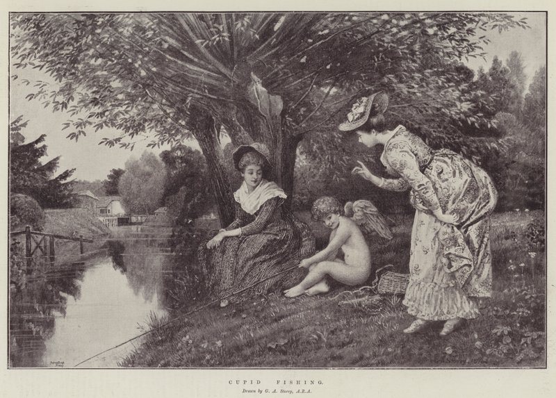 Cupido horgászat alkotó: George Adolphus Storey