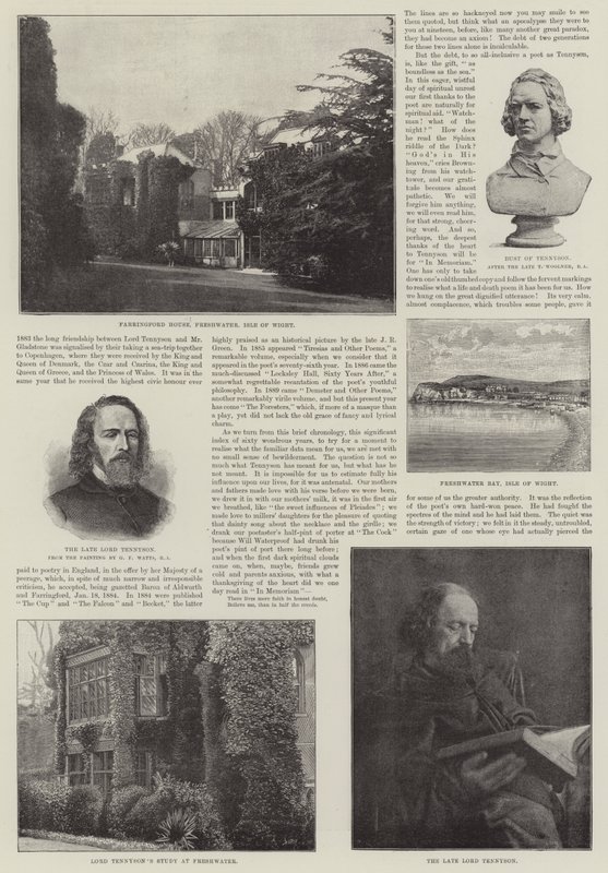 Alfréd, Tennyson báró, költődíjas alkotó: George Frederick Watts