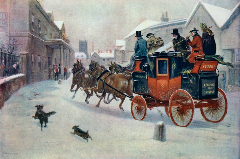 Up To Time At The Lion alkotó: George Goodwin Kilburne
