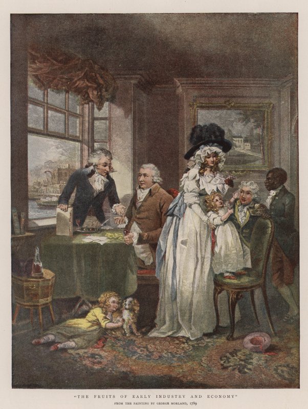 A korai ipar és gazdaság gyümölcsei (chromolitho) alkotó: George Morland