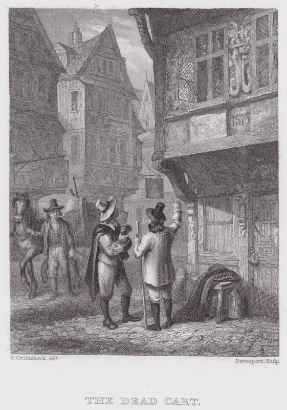 A halott kocsi (metszet) alkotó: George (after) Cruikshank