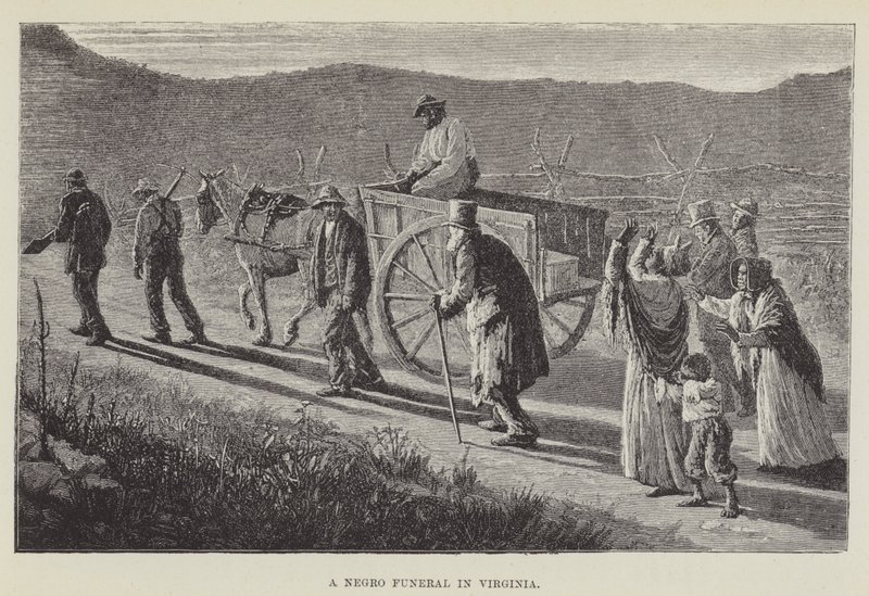 Néger temetés Virginiában alkotó: George Augustus Sala