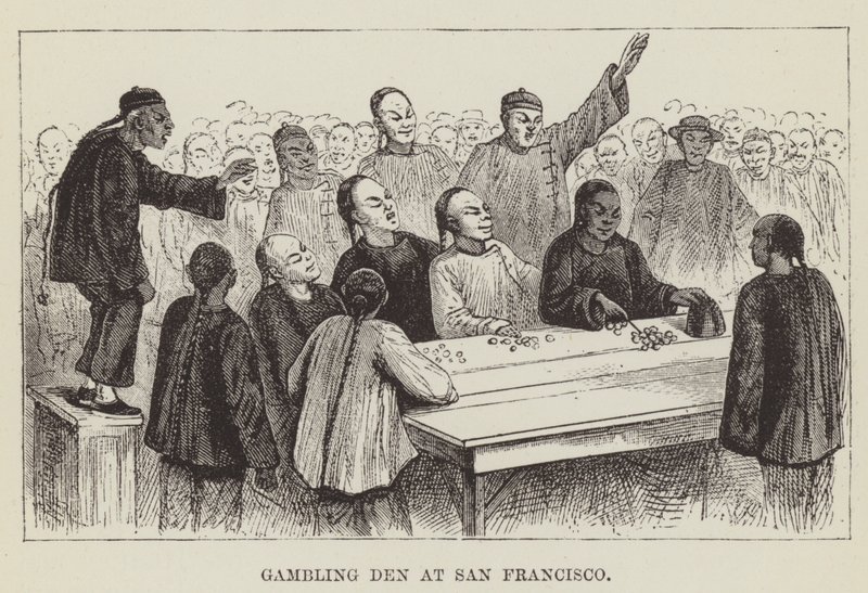 Szerencsejáték Den San Francisco-ban alkotó: George Augustus Sala