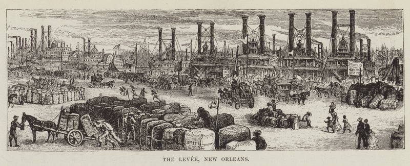 The Levee, New Orleans alkotó: George Augustus Sala