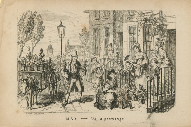 Május - minden a-növő alkotó: George Cruikshank