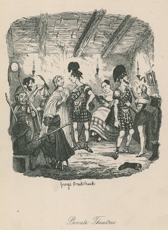 Magánszínházak alkotó: George Cruikshank