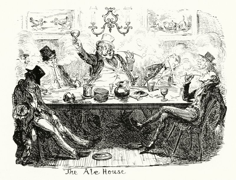 The Ale House (metszet) alkotó: George Cruikshank