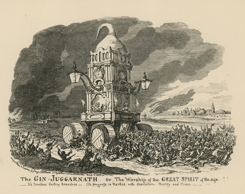 A Gin Juggarnath alkotó: George Cruikshank