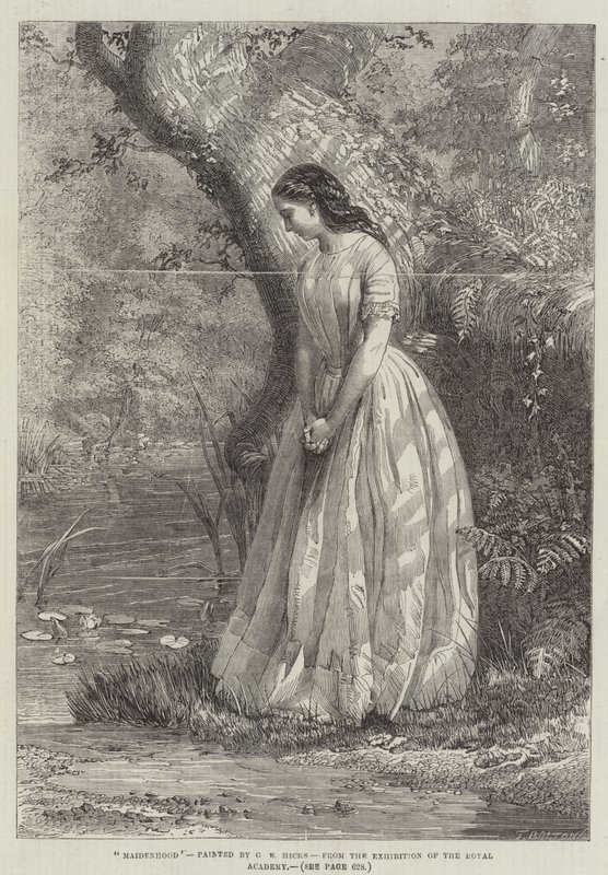 Hajadonság alkotó: George Elgar Hicks