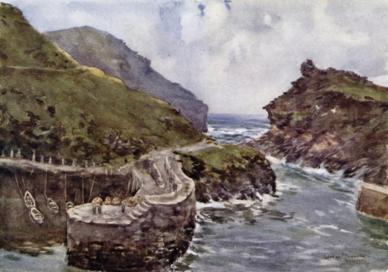 Boscastle (színes litó) alkotó: George Franck Nicholls