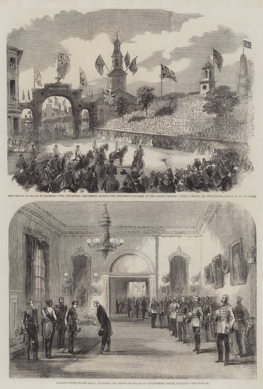 Királyi látogatás Kanadában alkotó: George Henry Andrews