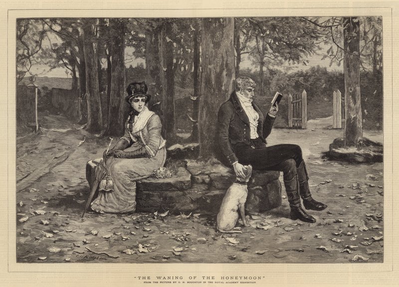 A nászút hanyatlása alkotó: George Henry Boughton