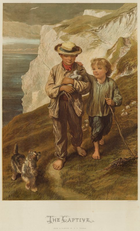 A fogoly (chromolitho) alkotó: George Housman Thomas