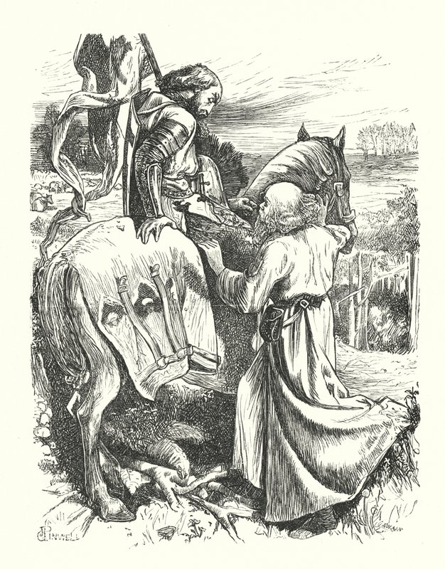 A zarándok indulása (metszet) alkotó: George John Pinwell