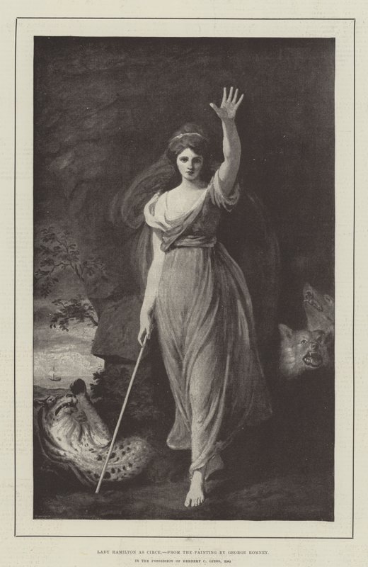 Lady Hamilton mint Circe alkotó: George Romney