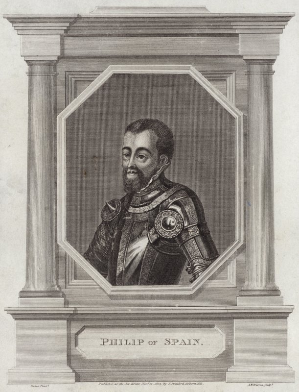 Fülöp spanyol király, II alkotó: George Vertue