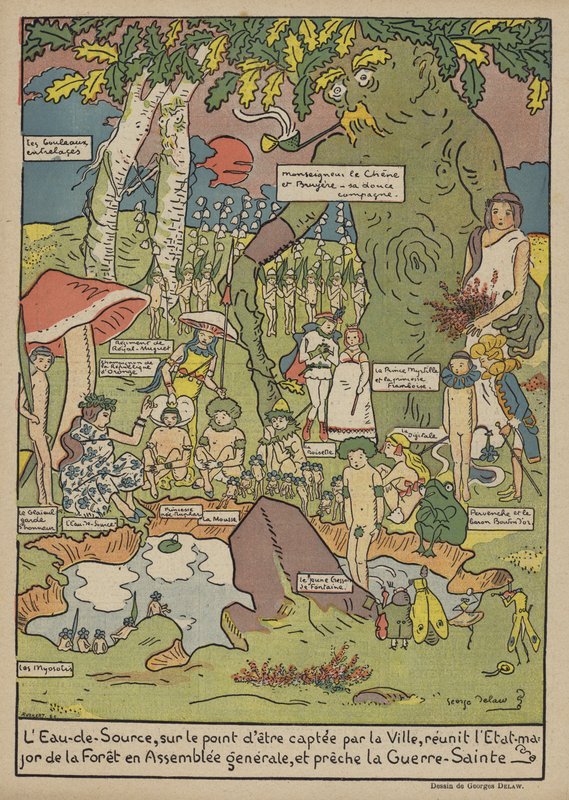 Illusztráció Le Rire alkotó: Georges Delaw