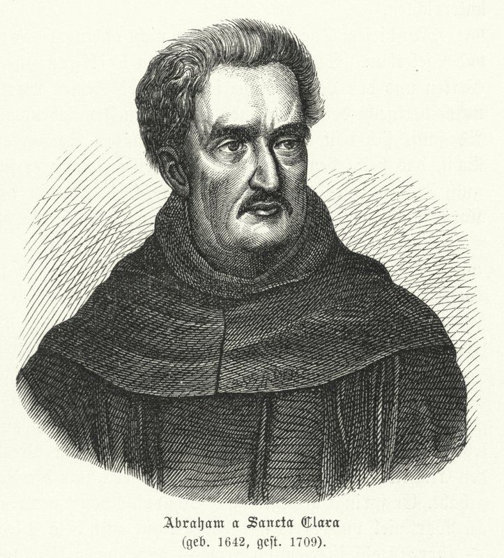 Abraham a Sancta Clara, német isteni (metszet) alkotó: German School