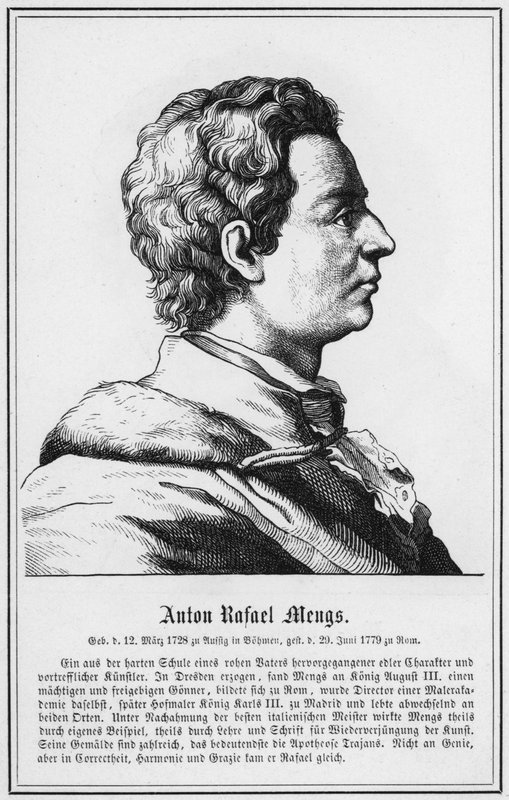 Anton Rafael Mengs (metszet) alkotó: German School