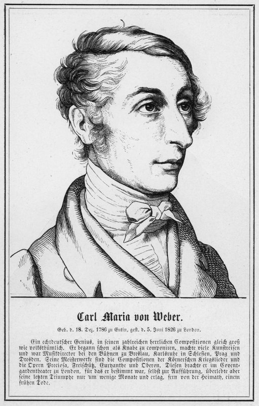 Carl Maria von Weber (metszet) alkotó: German School