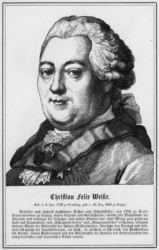 Christian Felix Weibe (metszet) alkotó: German School