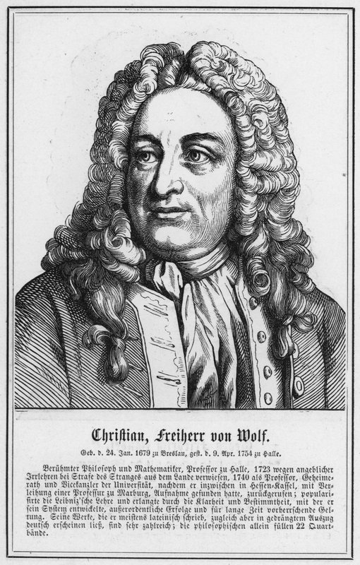 Christian, Freiherr von Wolf (metszet) alkotó: German School