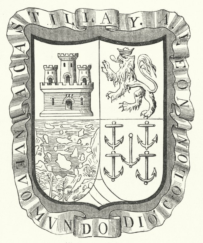 Kolumbusz Kristóf címere (metszet) alkotó: German School