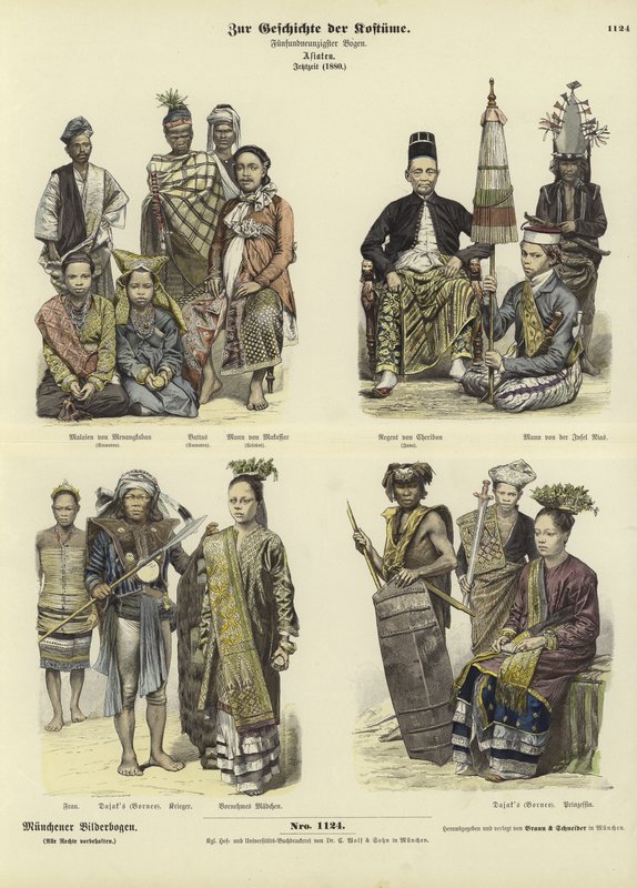 Indonézia jelmezei, 1880 alkotó: German School